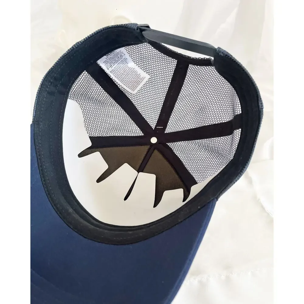 VANS Friends Curved Bill Baseball Hat Navy Blue Embroidery Graphic
